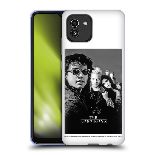 The Lost Boys Characters Poster Black And White Soft Gel Case for Samsung Galaxy A03 (2021)