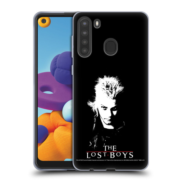 The Lost Boys Characters David Black And White Soft Gel Case for Samsung Galaxy A21 (2020)