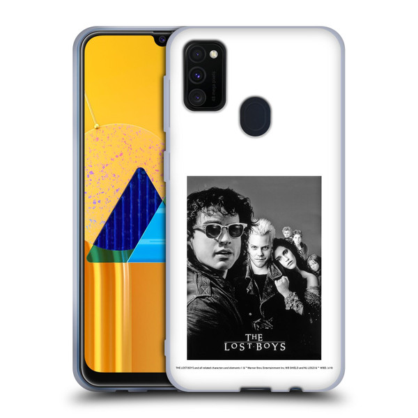 The Lost Boys Characters Poster Black And White Soft Gel Case for Samsung Galaxy M30s (2019)/M21 (2020)