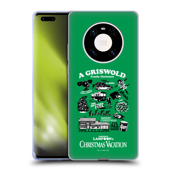 National Lampoon's Christmas Vacation Graphics Griswold Family Soft Gel Case for Huawei Mate 40 Pro 5G