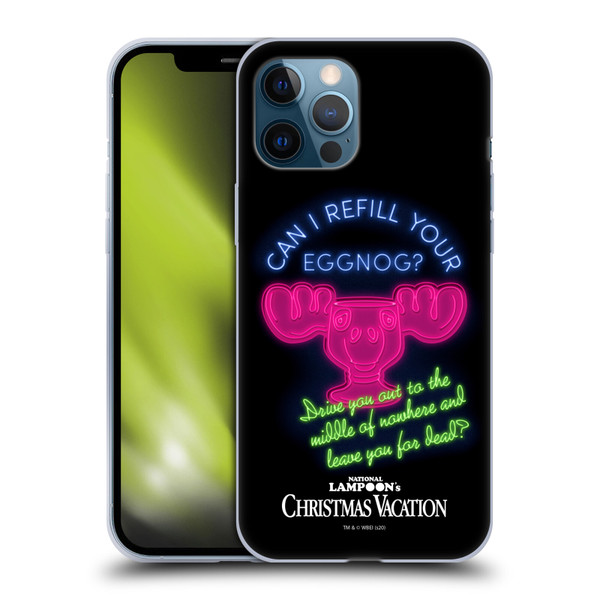 National Lampoon's Christmas Vacation Graphics Eggnog Quote Soft Gel Case for Apple iPhone 12 Pro Max