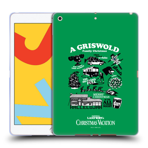National Lampoon's Christmas Vacation Graphics Griswold Family Soft Gel Case for Apple iPad 10.2 2019/2020/2021