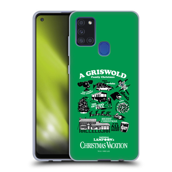 National Lampoon's Christmas Vacation Graphics Griswold Family Soft Gel Case for Samsung Galaxy A21s (2020)