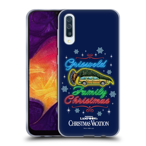 National Lampoon's Christmas Vacation Graphics Neon Lights Soft Gel Case for Samsung Galaxy A50/A30s (2019)