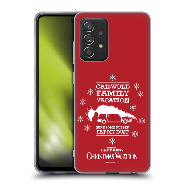 National Lampoon's Christmas Vacation Graphics Knitted Jumper Soft Gel Case for Samsung Galaxy A52 / A52s / 5G (2021)