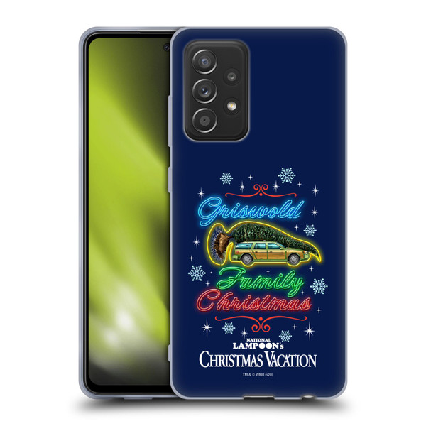 National Lampoon's Christmas Vacation Graphics Neon Lights Soft Gel Case for Samsung Galaxy A52 / A52s / 5G (2021)