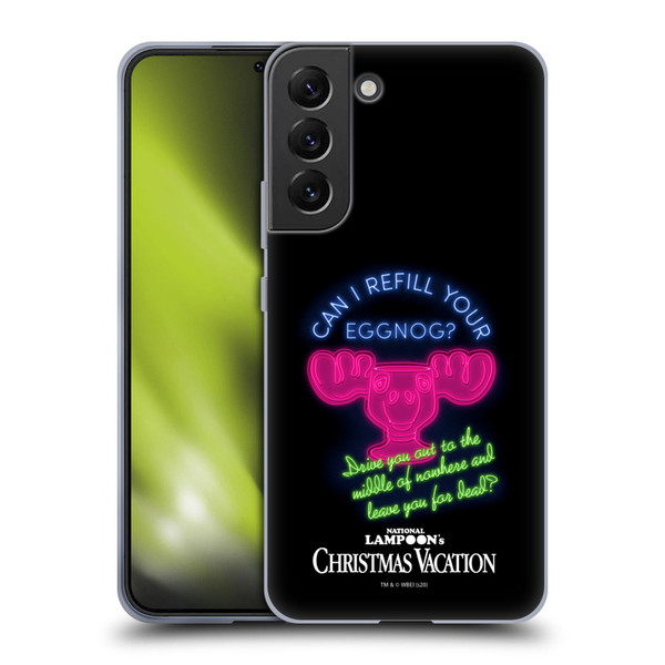 National Lampoon's Christmas Vacation Graphics Eggnog Quote Soft Gel Case for Samsung Galaxy S22+ 5G