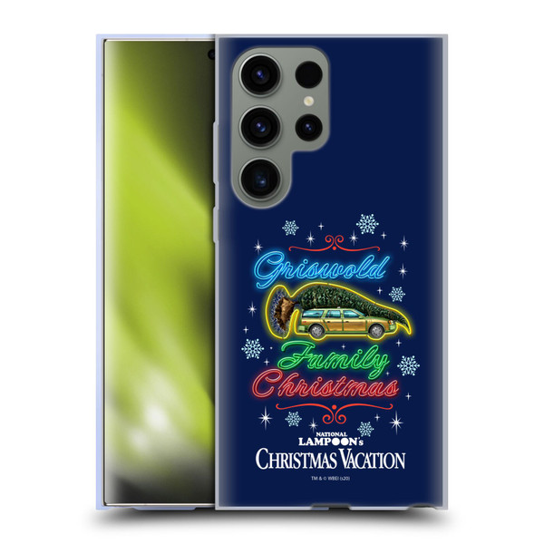 National Lampoon's Christmas Vacation Graphics Neon Lights Soft Gel Case for Samsung Galaxy S23 Ultra 5G