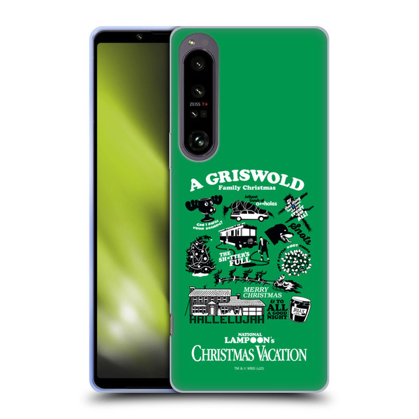 National Lampoon's Christmas Vacation Graphics Griswold Family Soft Gel Case for Sony Xperia 1 IV