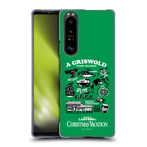 National Lampoon's Christmas Vacation Graphics Griswold Family Soft Gel Case for Sony Xperia 1 III