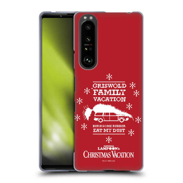 National Lampoon's Christmas Vacation Graphics Knitted Jumper Soft Gel Case for Sony Xperia 1 III