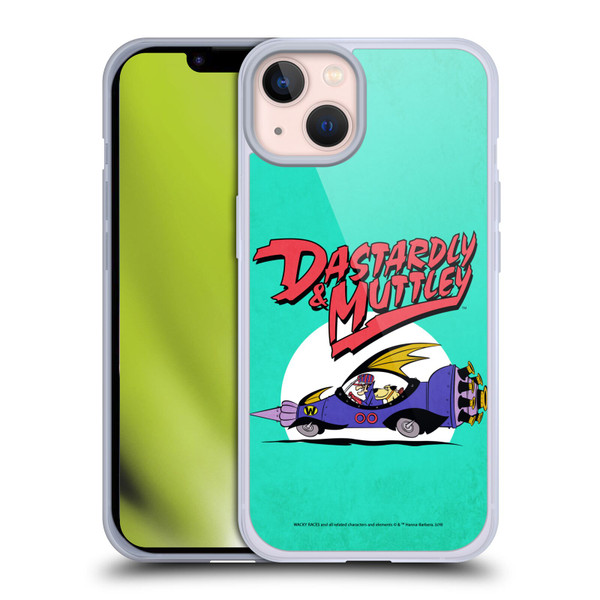 Wacky Races Classic Automobile Soft Gel Case for Apple iPhone 13