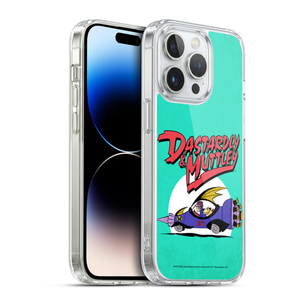 Wacky Races Classic Automobile Soft Gel Case for Apple iPhone 14 Pro & MagSafe