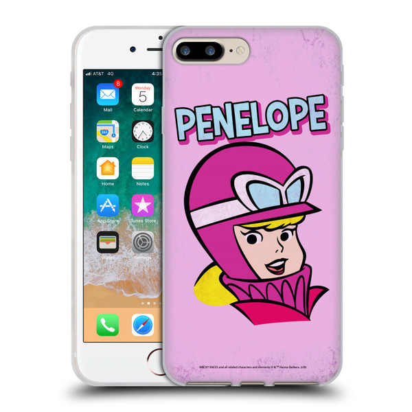 Wacky Races Classic Penelope Soft Gel Case for Apple iPhone 7 Plus / iPhone 8 Plus