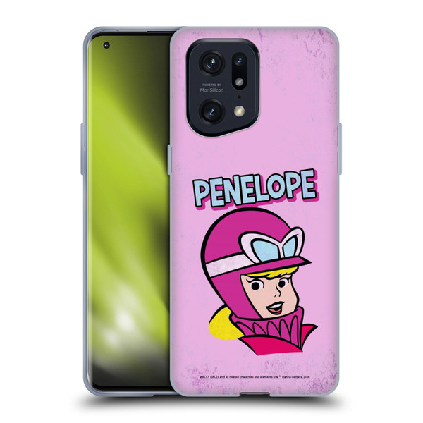 Wacky Races Classic Penelope Soft Gel Case for OPPO Find X5 Pro