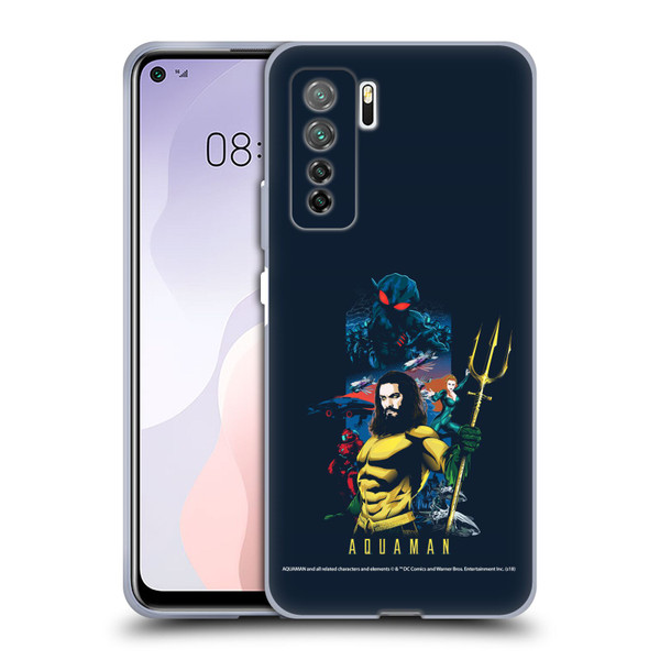 Aquaman Movie Graphics Poster Soft Gel Case for Huawei Nova 7 SE/P40 Lite 5G