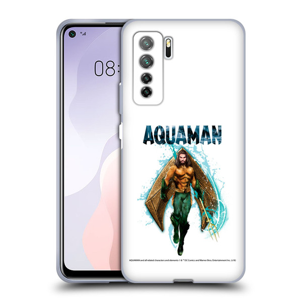 Aquaman Movie Graphics Trident of Atlan 2 Soft Gel Case for Huawei Nova 7 SE/P40 Lite 5G