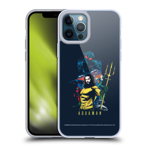 Aquaman Movie Graphics Poster Soft Gel Case for Apple iPhone 12 Pro Max