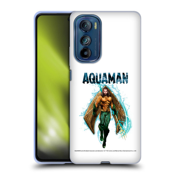 Aquaman Movie Graphics Trident of Atlan 2 Soft Gel Case for Motorola Edge 30