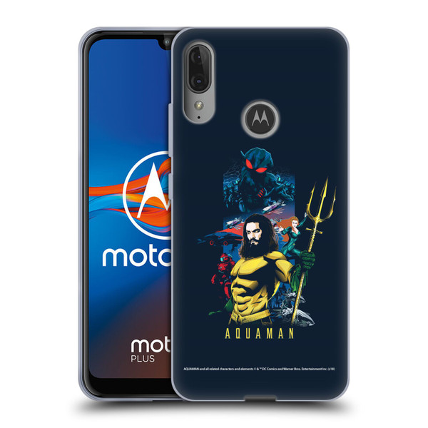 Aquaman Movie Graphics Poster Soft Gel Case for Motorola Moto E6 Plus