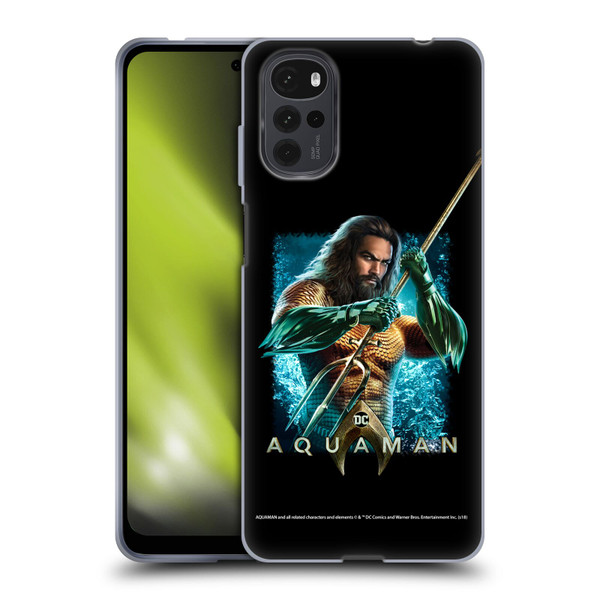 Aquaman Movie Graphics Trident of Atlan 1 Soft Gel Case for Motorola Moto G22