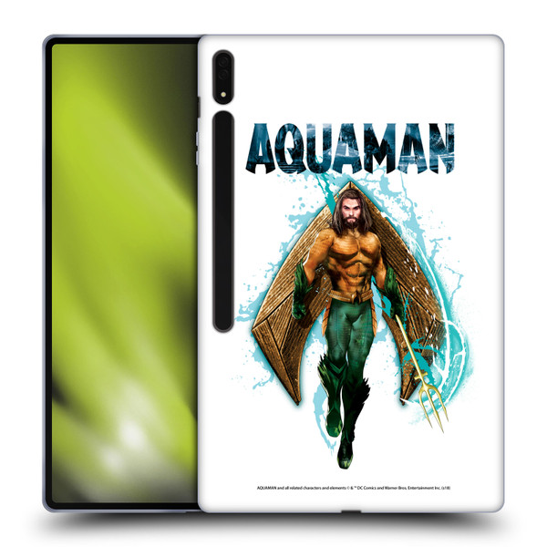 Aquaman Movie Graphics Trident of Atlan 2 Soft Gel Case for Samsung Galaxy Tab S8 Ultra