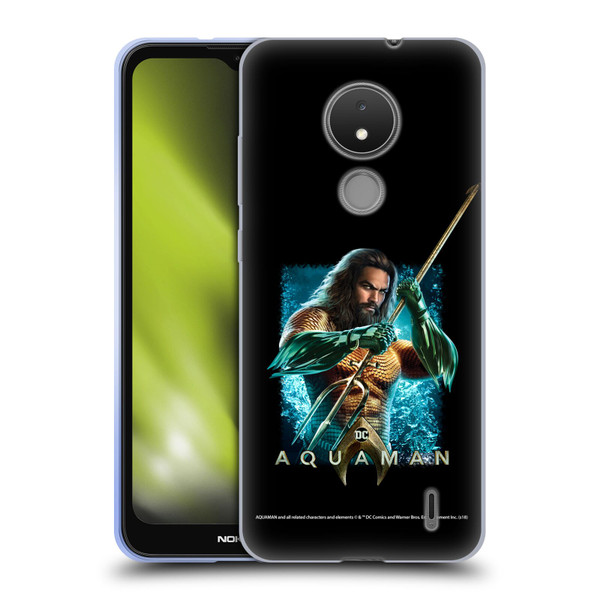 Aquaman Movie Graphics Trident of Atlan 1 Soft Gel Case for Nokia C21