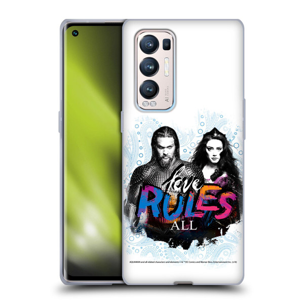 Aquaman Movie Graphics Love Rules All Soft Gel Case for OPPO Find X3 Neo / Reno5 Pro+ 5G