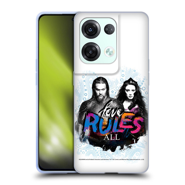 Aquaman Movie Graphics Love Rules All Soft Gel Case for OPPO Reno8 Pro