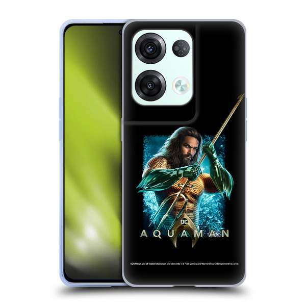 Aquaman Movie Graphics Trident of Atlan 1 Soft Gel Case for OPPO Reno8 Pro