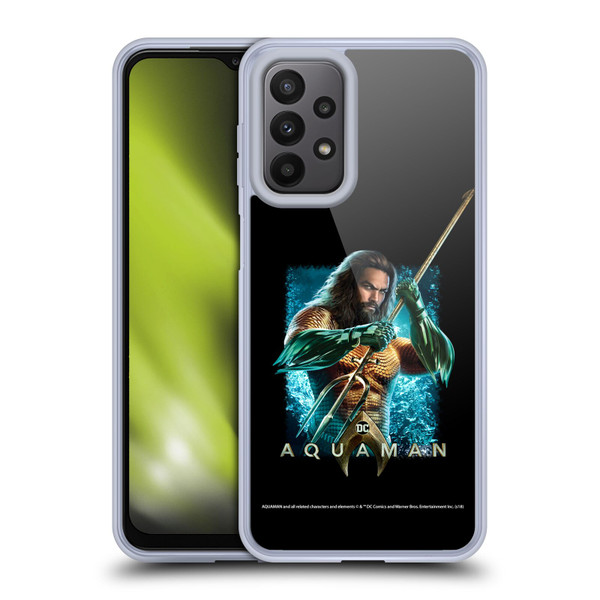 Aquaman Movie Graphics Trident of Atlan 1 Soft Gel Case for Samsung Galaxy A23 / 5G (2022)