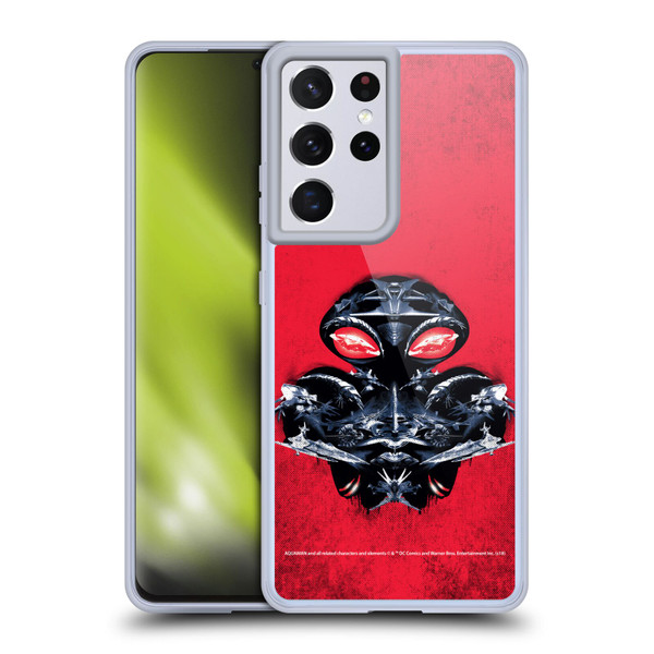 Aquaman Movie Graphics Black Manta Distressed Look Soft Gel Case for Samsung Galaxy S21 Ultra 5G