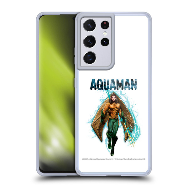 Aquaman Movie Graphics Trident of Atlan 2 Soft Gel Case for Samsung Galaxy S21 Ultra 5G