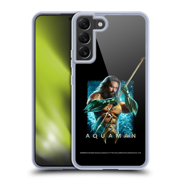 Aquaman Movie Graphics Trident of Atlan 1 Soft Gel Case for Samsung Galaxy S22+ 5G