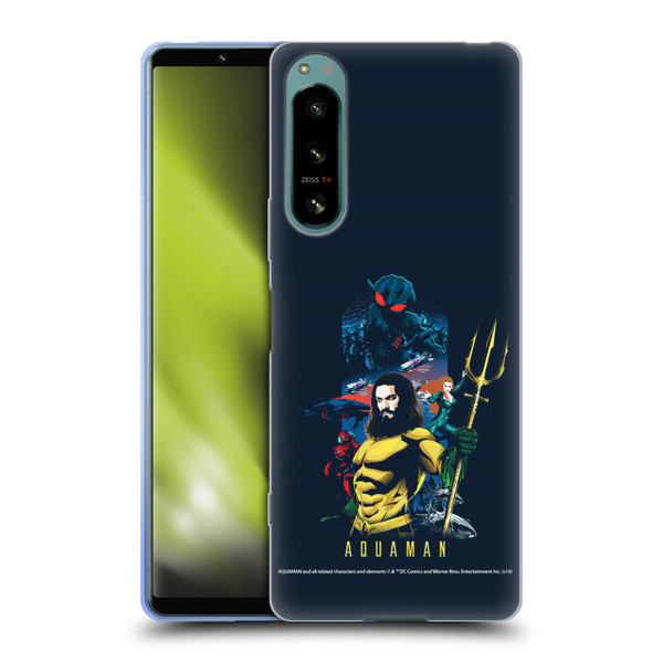 Aquaman Movie Graphics Poster Soft Gel Case for Sony Xperia 5 IV