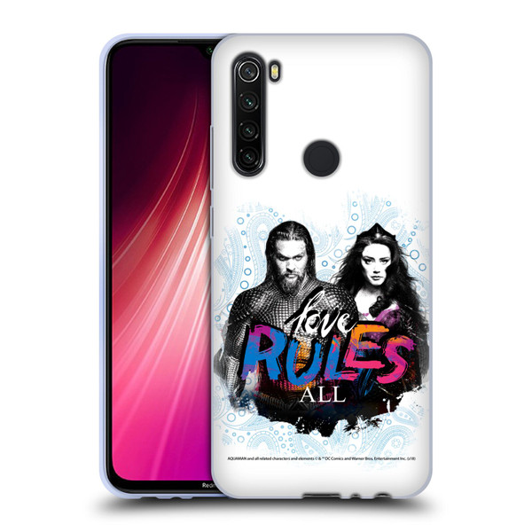 Aquaman Movie Graphics Love Rules All Soft Gel Case for Xiaomi Redmi Note 8T