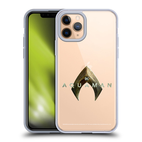 Aquaman Movie Logo Main Soft Gel Case for Apple iPhone 11 Pro