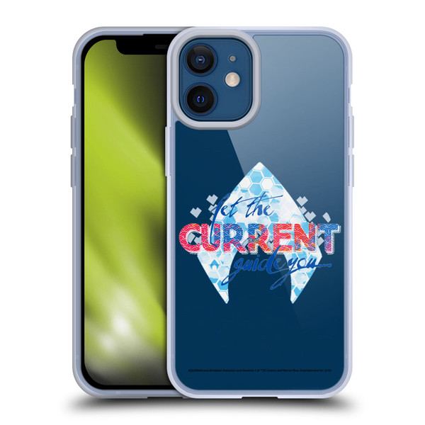 Aquaman Movie Logo Typography Soft Gel Case for Apple iPhone 12 Mini