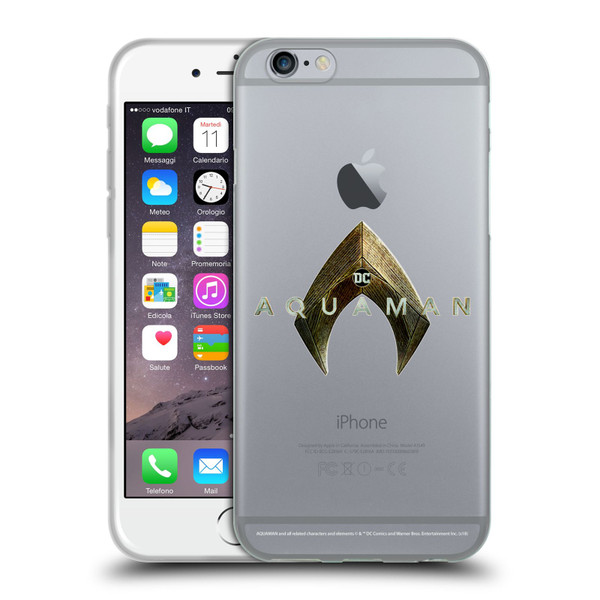 Aquaman Movie Logo Main Soft Gel Case for Apple iPhone 6 / iPhone 6s