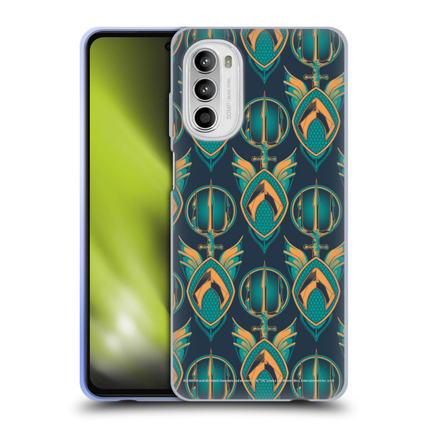 Aquaman Movie Logo Pattern Soft Gel Case for Motorola Moto G52