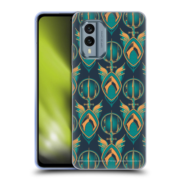 Aquaman Movie Logo Pattern Soft Gel Case for Nokia X30