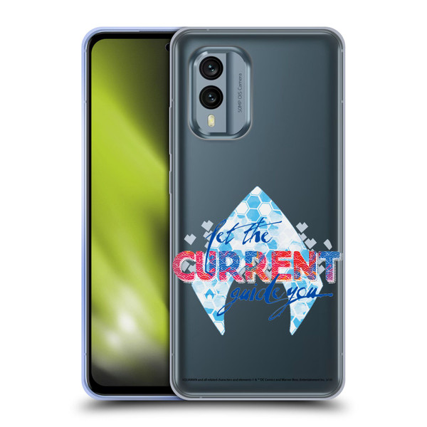 Aquaman Movie Logo Typography Soft Gel Case for Nokia X30