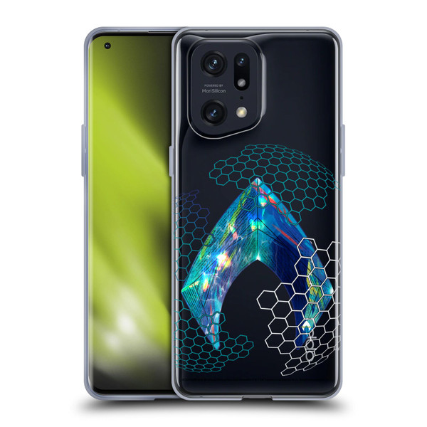 Aquaman Movie Logo Holographic Print Soft Gel Case for OPPO Find X5 Pro