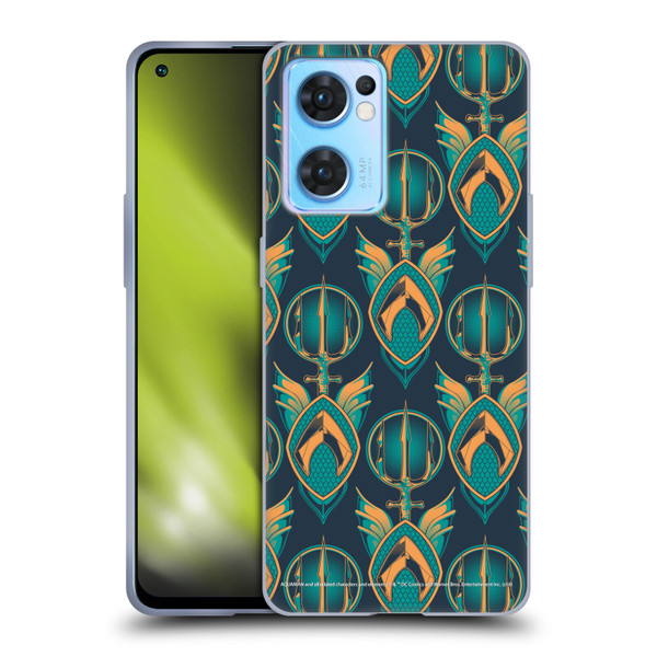 Aquaman Movie Logo Pattern Soft Gel Case for OPPO Reno7 5G / Find X5 Lite