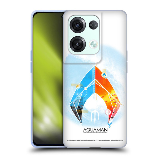 Aquaman Movie Logo Trident of Atlan Soft Gel Case for OPPO Reno8 Pro