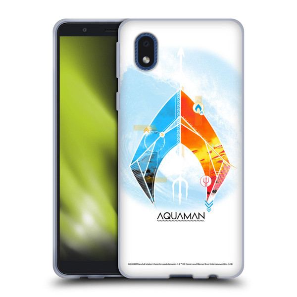 Aquaman Movie Logo Trident of Atlan Soft Gel Case for Samsung Galaxy A01 Core (2020)