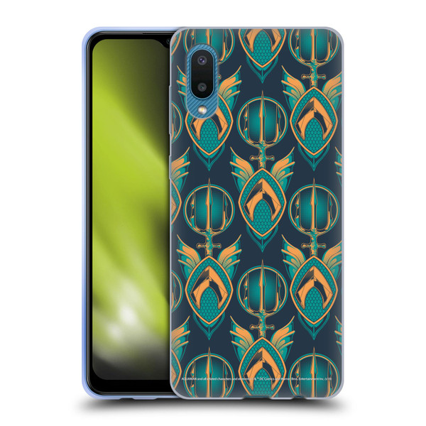 Aquaman Movie Logo Pattern Soft Gel Case for Samsung Galaxy A02/M02 (2021)