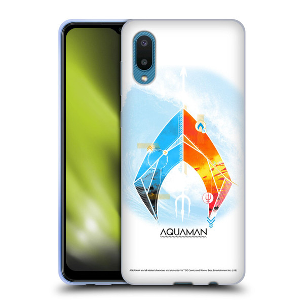 Aquaman Movie Logo Trident of Atlan Soft Gel Case for Samsung Galaxy A02/M02 (2021)