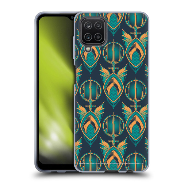 Aquaman Movie Logo Pattern Soft Gel Case for Samsung Galaxy A12 (2020)