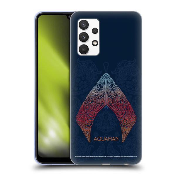 Aquaman Movie Logo Paisley Soft Gel Case for Samsung Galaxy A32 (2021)